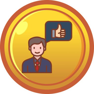 trend biçimi izole edilmiş arkaplanda başparmak simgesi