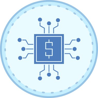 İşlemci. Web simgesi basit illüstrasyon