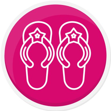 flip flops simge vektör illüstrasyonu