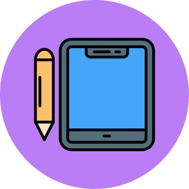 Akıllı telefon. Web simgesi basit illüstrasyon