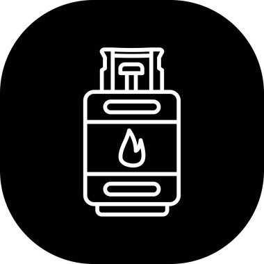 Yangın söndürme simgesi, vektör illüstrasyonu