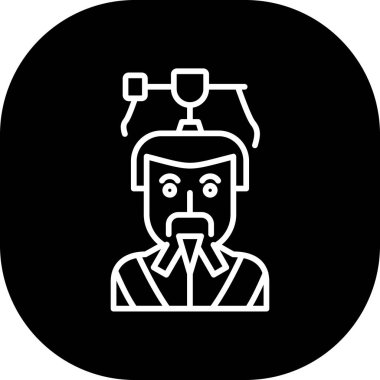 Bir doktor simgesinin vektör çizimi