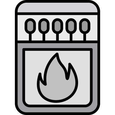 Yangın. Web simgesi basit illüstrasyon
