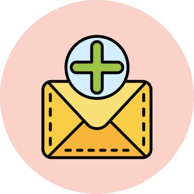 zarf simgesi vektör illüstrasyonu