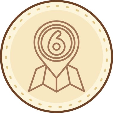 Modern b 'nin vektör illüstrasyonu madeni paranın eksik simgesi