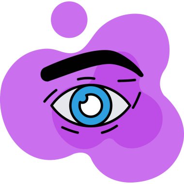 Göz simgesi. Basit resimleme