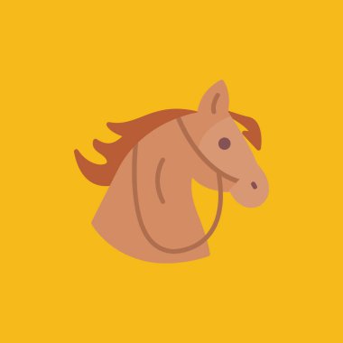 horse icon. flat design