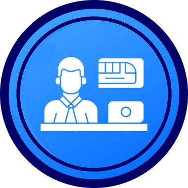 Müşteri hizmeti simgesi vektör illüstrasyon tasarımı