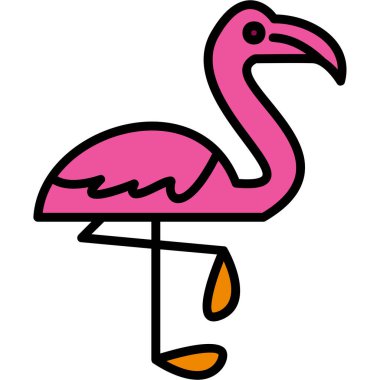 Kuş. Web simgesi basit illüstrasyon