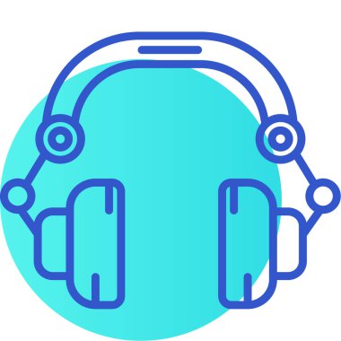 vektör kulaklık simgesi illüstrasyonu