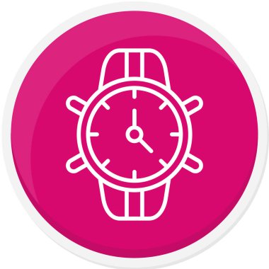 Saat simgesi vektör illüstrasyonu