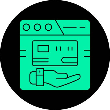 Çamaşır makinesi simgesi, taslak biçimi