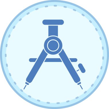 Pusula. Web simgesi basit illüstrasyon