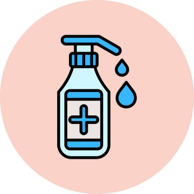 su şişesi simge vektör çizim