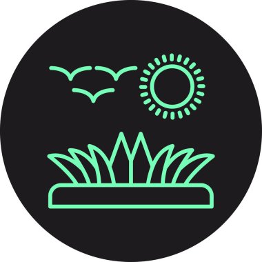 Bir çiçeğin vektör illüstrasyonu