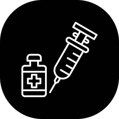 Şırınga ikonu vektör çizimi