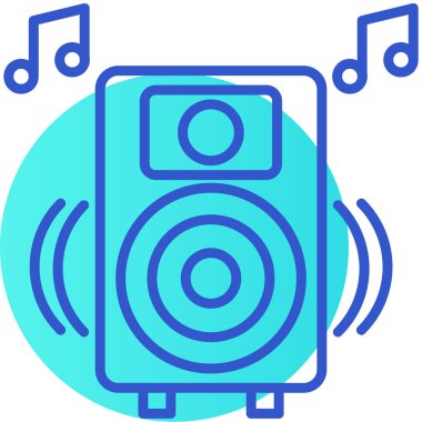 Konuşmacı. Web simgesi basit tasarım