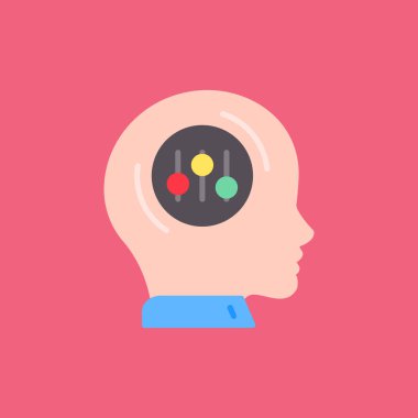 İnsan beyin vektör simgesi