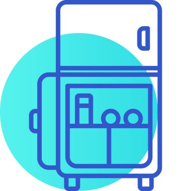 gaz sobası simgesi basit illüstrasyon