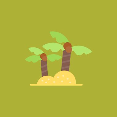 Bir ağaç simgesinin vektör illüstrasyonu