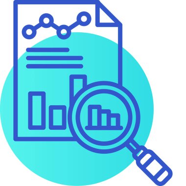 veri analiz simgesi vektör illüstrasyonu