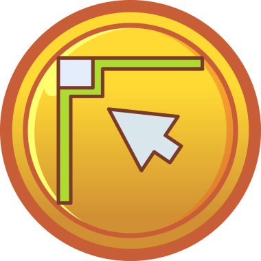 ok simgesi vektör illüstrasyonu