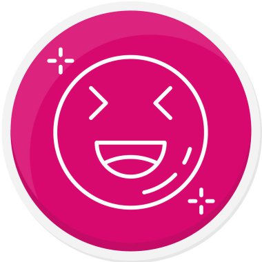 Emoji yüzü. Basit tasarım