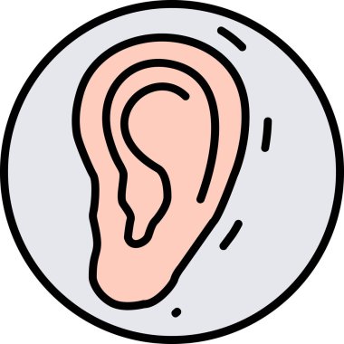 kulak vektörü simgesi modern basit tasarım illüstrasyonu