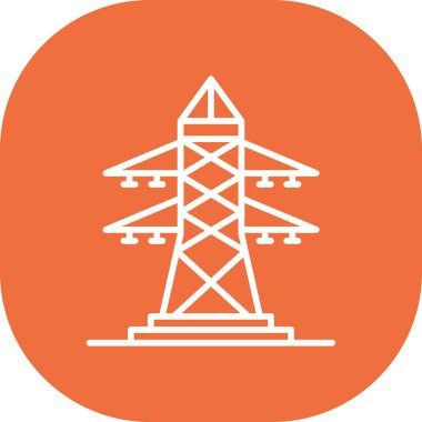 Kule. Web simgesi basit illüstrasyon