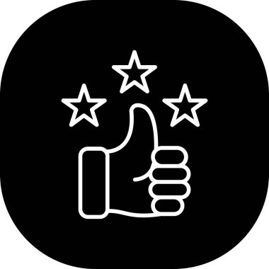 derecelendirme simgesi vektör illüstrasyonu