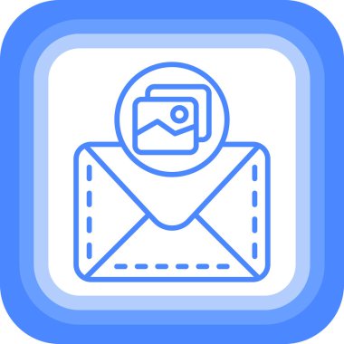 Mektup. Web simgesi basit illüstrasyon