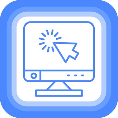 - İnternet. Web simgesi basit illüstrasyon