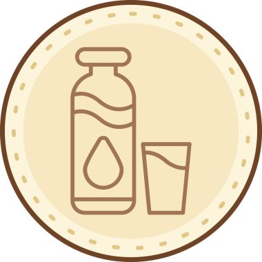 şişe simgesi vektör illüstrasyonu