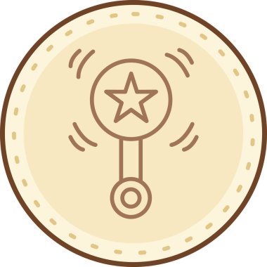 Pusula. Web simgesi basit illüstrasyon