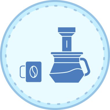 Kahve fincanı. Web simgesi basit illüstrasyon