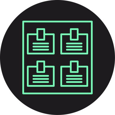 İş ve finans simgesinin vektör illüstrasyonu