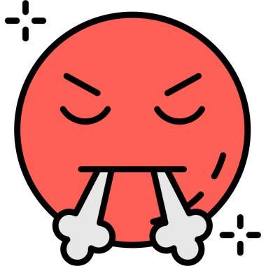 hasta emoji simgesi tasarımı, vektör illüstrasyonu