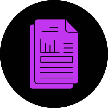 belge simgesi vektör illüstrasyonu