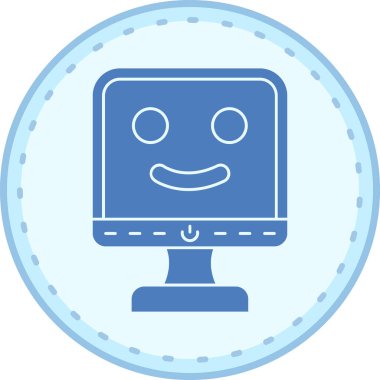 Bilgisayar. Web simgesi basit tasarım