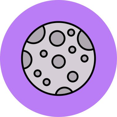 Tek bir izole top simgesinin vektör çizimi