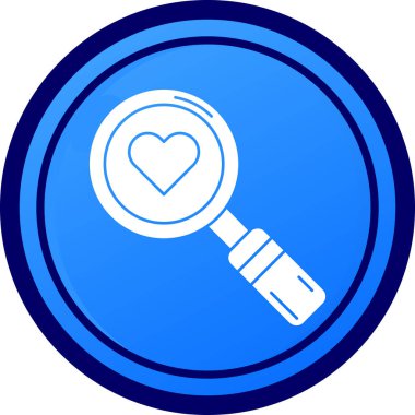 kalp anahtarı simgesi, vektör illüstrasyonu