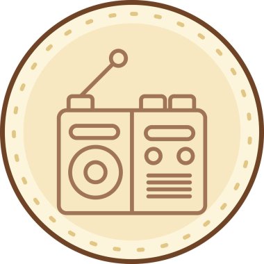 Modern bir kamera simgesinin vektör illüstrasyonu