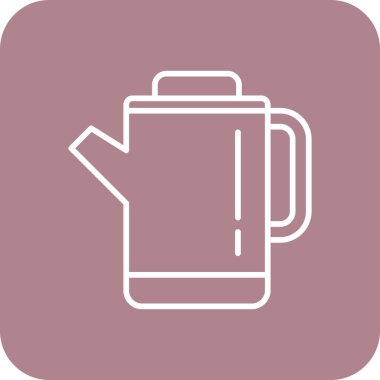 Modern kahve ikonunun vektör illüstrasyonu