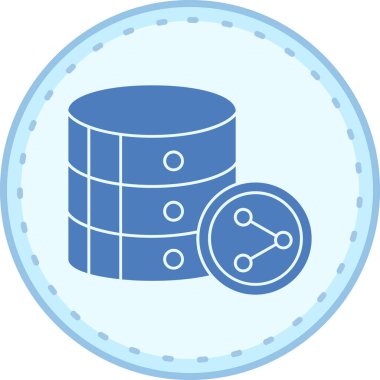 Sunucu. Web simgesi basit illüstrasyon