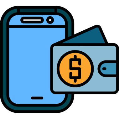 Ödeme kartı simgesi, vektör illüstrasyonu