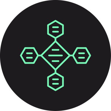 Modern bir simgenin vektör illüstrasyonu