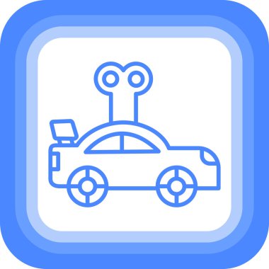 araba simgesi, vektör illüstrasyonu basit tasarım