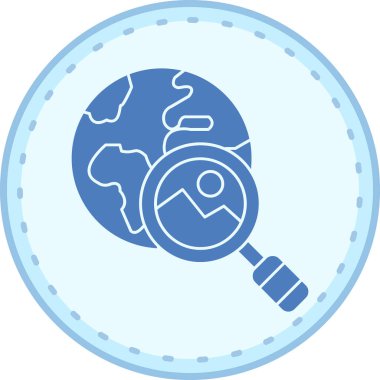 Küre. Web simgesi basit illüstrasyon