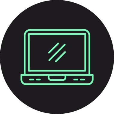 dizüstü bilgisayar simgesi, vektör illüstrasyonu