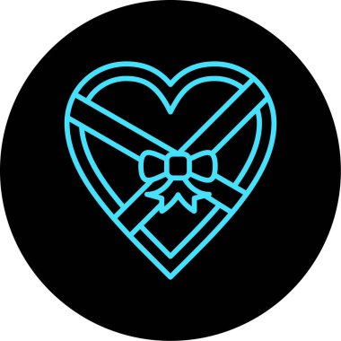 Kalp ikonu vektör illüstrasyonu